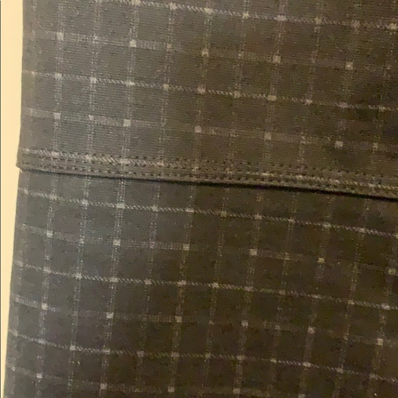 Max Studio square print black pants, L - Picture 6 of 6